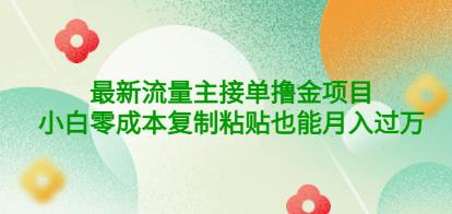 公众号最新流量主接单撸金项目，小白零成本复制粘贴也能月入过万￼￼-天行资源库
