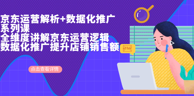 京东运营解析与数据化推广系列课，全维度讲解京东运营逻辑+数据化推广提…-天行资源库
