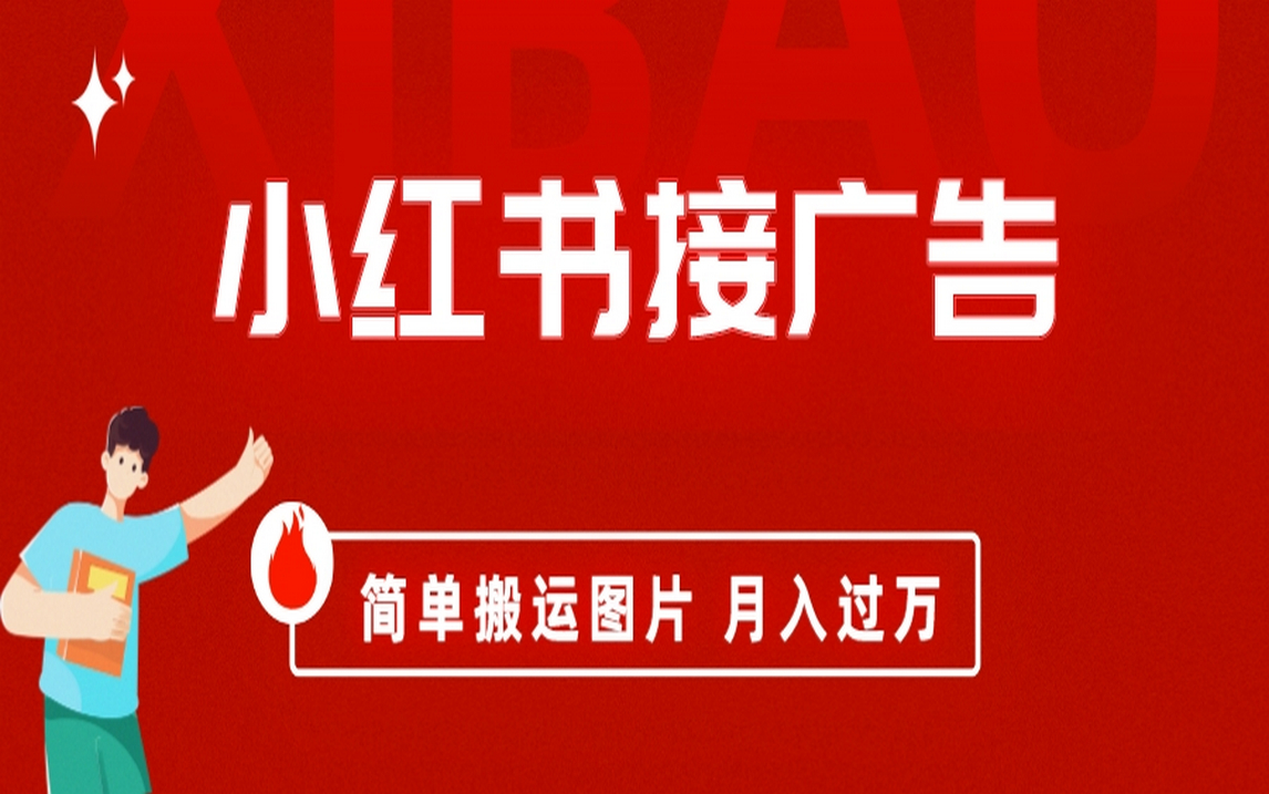 小红书接广告月入过万，简单搬运图片，新手小白快速上手-天行资源库