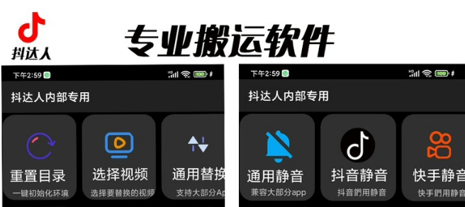对外收费699抖音傻瓜式一键搬运，起号专用5分钟一个视频《软件+详细教程》-天行资源库