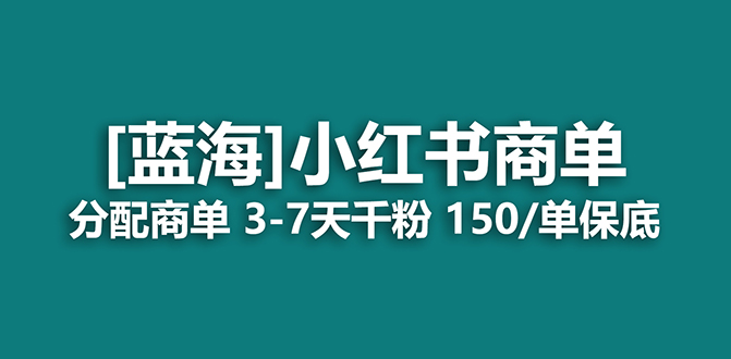 2023蓝海项目，小红书商单，快速千粉，长期稳定，最强蓝海没有之一-天行资源库