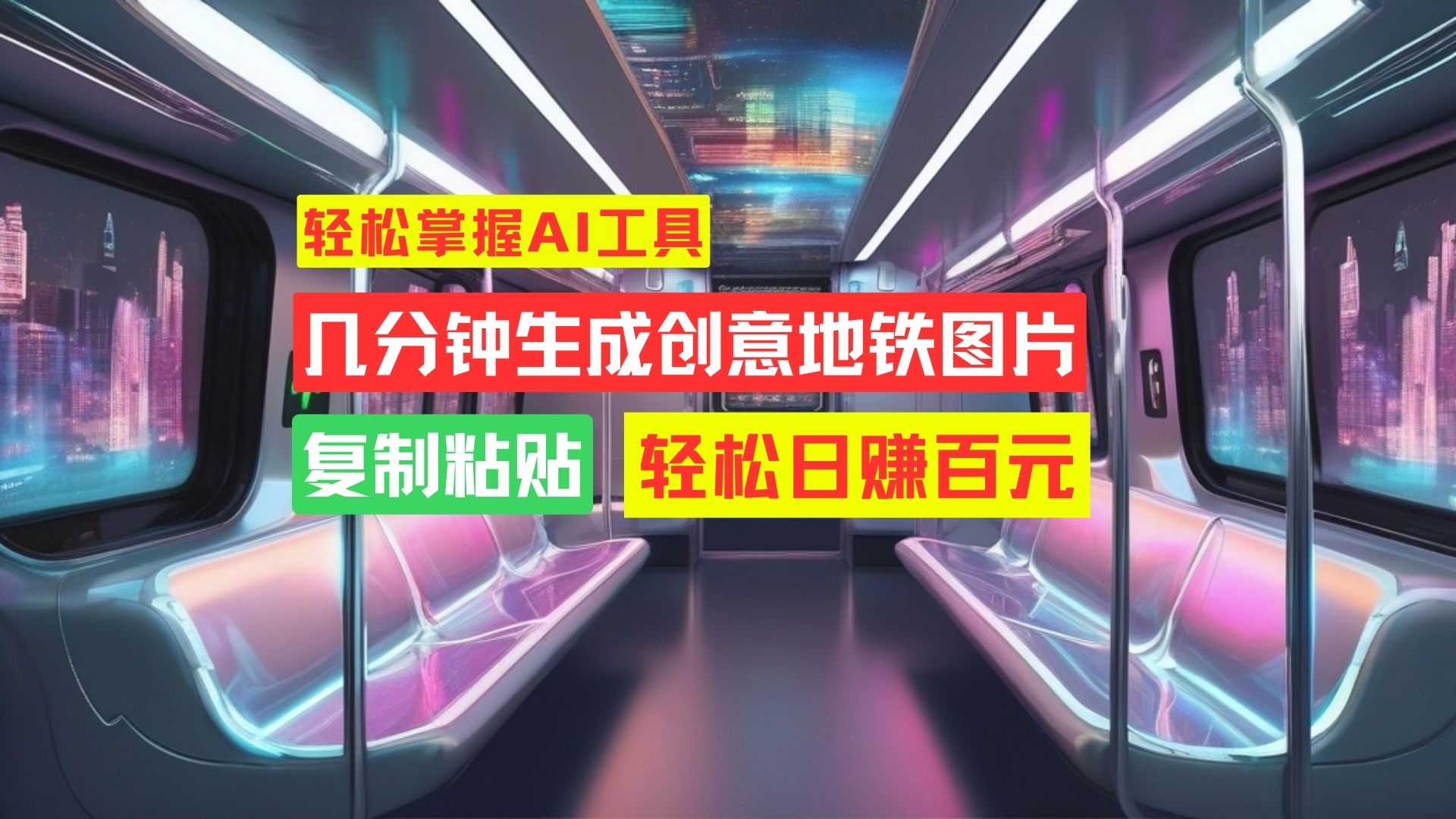 学会这招，分分钟制作爆火地铁图片，日赚百元不是梦！-天行资源库