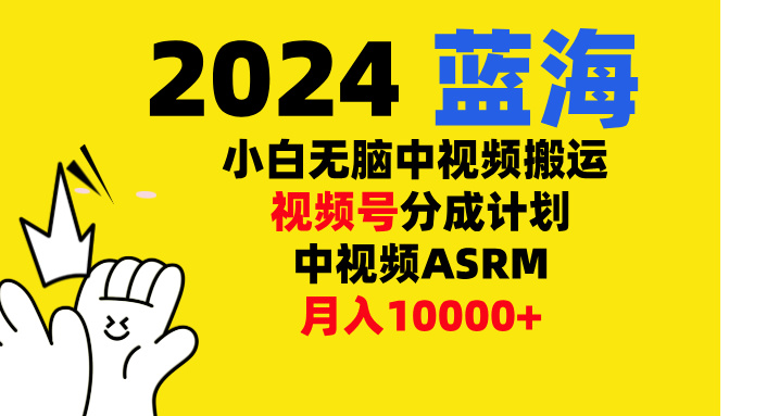 小白无脑复制-中视频视频号-分成计中视频ASRM-天行资源库