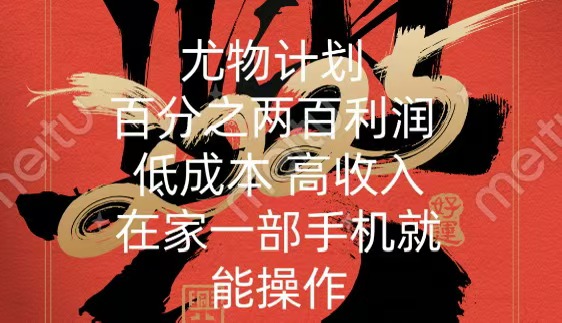 尤物计划-200％暴利 低成本 高收入 一部手机即可操作-天行资源库
