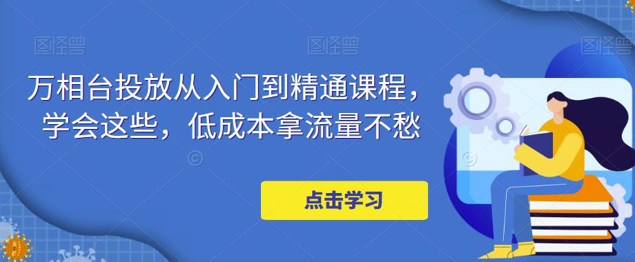 万相台投放·新手到精通课程，学会这些，低成本拿流量不愁！-天行资源库