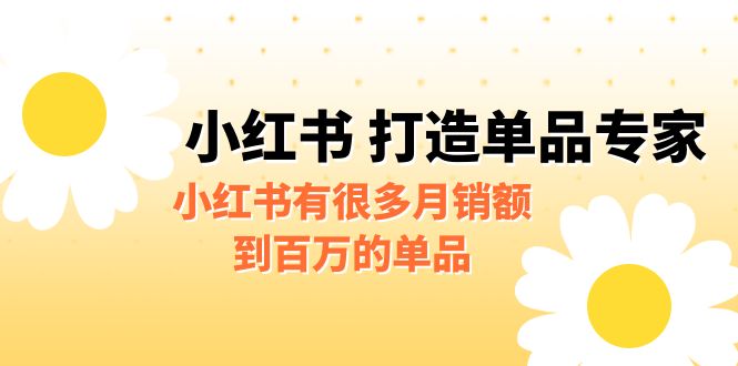 某公众号付费文章《小红书 打造单品专家》小红书有很多月销额到百万的单品-天行资源库