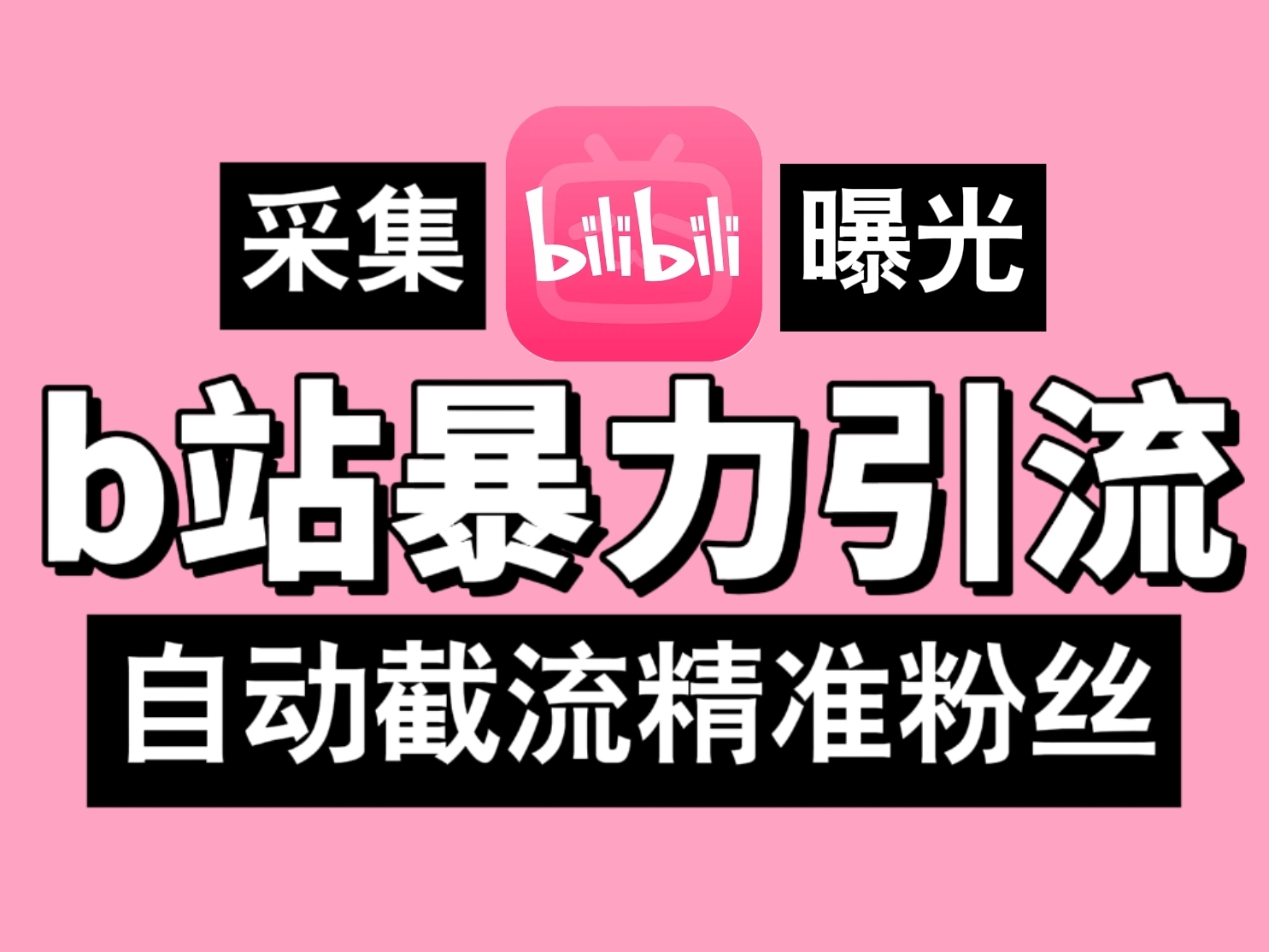 B站暴力引流机，日引300+精准粉，全行业通用！-天行资源库