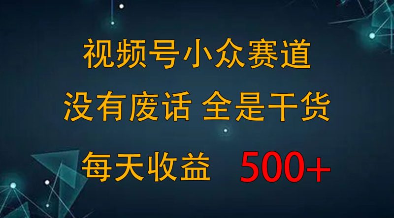 2024视频号新手攻略，今日话题赛道带你日赚300+-天行资源库