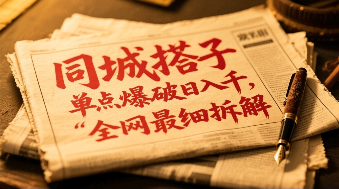 同城搭子群19.9单点爆破日入千，搭子组局月入万，全网最细拆解-天行资源库