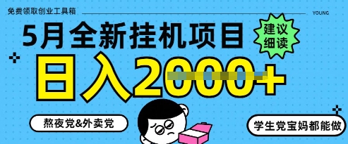 5月最新挂G项目8.0玩法，纯手机操作，稳稳日入1k+【揭秘】-天行资源库
