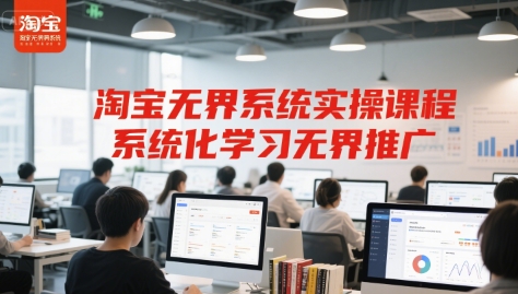 淘宝无界系统实操课程，系统化学习无界推广-天行资源库
