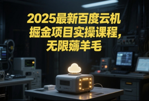 2025最新百度云机掘金项目实操课程单窗口保底5-10元月收益单窗口150+【揭秘】-天行资源库