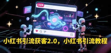 小红书引流获客2.0，小红书引流教程-天行资源库