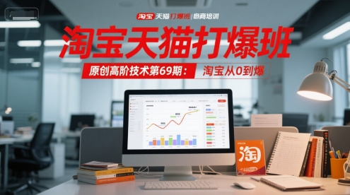 淘宝天猫打爆班原创高阶技术第69期：淘宝从0到爆-天行资源库