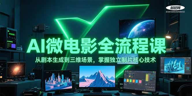 AI微电影全流程课，从剧本生成到三维场景，掌握独立制片核心技术-天行资源库