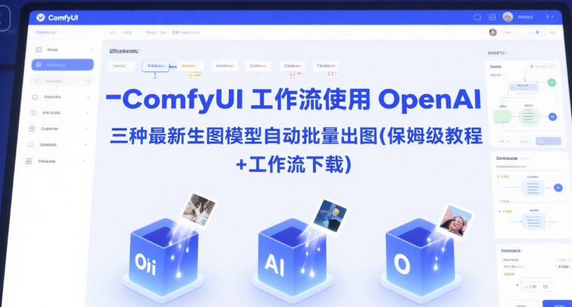 ComfyUI 工作流使用 OpenAI 三种最新生图模型自动批量出图(保姆级教程+工作流下载)-天行资源库
