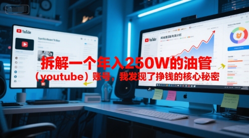 付费文章：拆解一个年入250W的油管(youtube)账号，我发现了挣钱的核心秘密-天行资源库