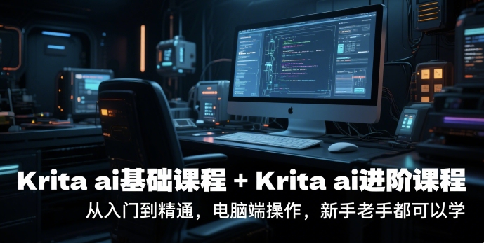 krita ai基础课程+Krita ai进阶课程，从入门到精通，电脑端操作，新手老手都可以学-天行资源库