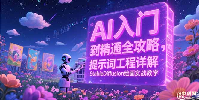 AI入门到精通全攻略，提示词工程详解，StableDiffusion绘画实战教学-天行资源库