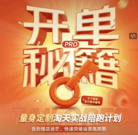 淘宝开单秘籍PRO，量身定制淘天实战陪跑计划，告别做店迷茫、快速突破运营瓶颈期(更新6月)-天行资源库