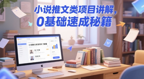 小说推文类项目讲解，0 基础速成秘籍-天行资源库