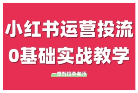 小红书运营投流，小红书广告投放从0到1的实战课，学完即可开始投放(更新)-天行资源库