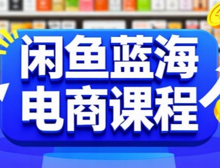 闲鱼蓝海电商课程，手把手助你快速上手，轻松实现闲鱼稳定盈利-天行资源库