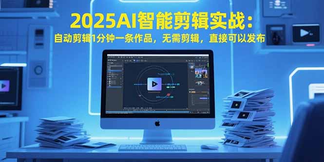 2025AI智能剪辑实战：自动剪辑1分钟一条作品，无需剪辑，直接可以发布-天行资源库