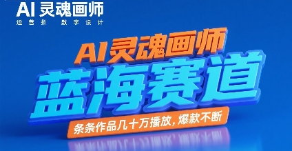 AI灵魂画师，蓝海赛道，条条作品几十W播放，爆款不断-天行资源库