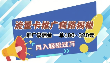 2025年外面卖1500的流量卡项目最新玩法，绿色无门槛对新手非常友好，日入3张+-天行资源库