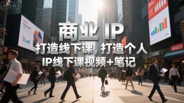 商业IP打造线下课，打造个人 IP线下课视频+笔记-天行资源库