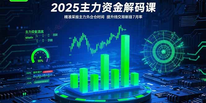 2025主力资金解码课：精准捕捉主力建仓时机，提升短线交易胜率(更新7月-天行资源库