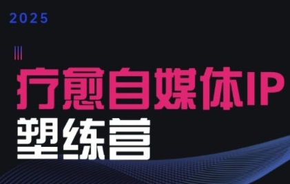 2025治愈自媒体IP训练营，专为疗愈领域从业者打造-天行资源库