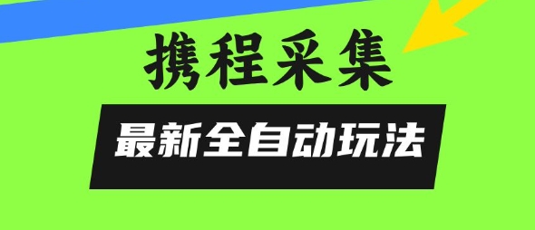 携程信息采集全自动玩法，0风控，无脑开干【揭秘】-天行资源库